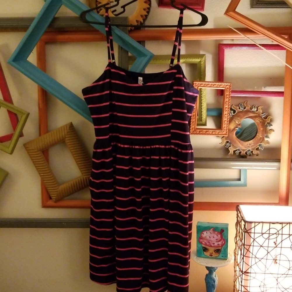 Fit and flare empire waist dress with pockets XXL